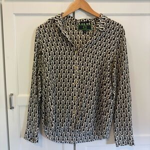 C WONDER PATTERNED BLOUSE SIZE M